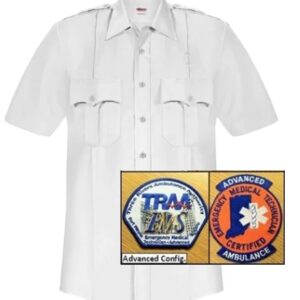 EB-P867WH Short Sleeve Paragon Plus Shirt, White with Advanced Emblems