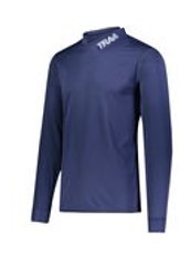 CAUS797-NV Mock TNeck, 100% Polyester with TRAA Embroidery on Collar Sizes S-3X