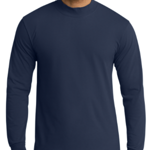 CPASPC61M-NV, Port & Co Essential Mock Turtleneck, Navy